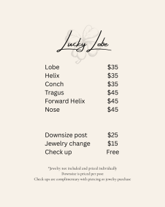 PRICING (8 x 10 in)